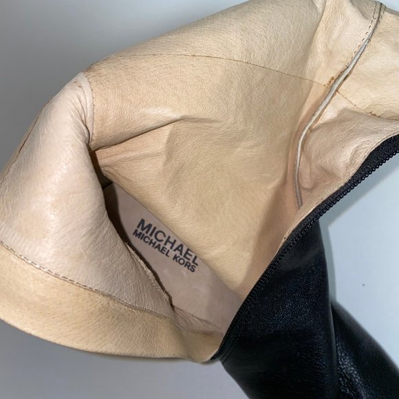 MICHAEL KORS Leather Heeled Boots NEW! - Picture 2 of 8